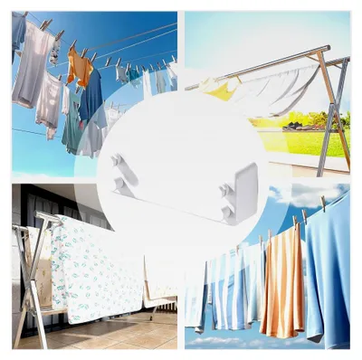 Produktbild von Ausziehbare Wäscheleinen für den Innenbereich, Edelstahl-Wäscheständer - Outdoor-Wäscheständer für Zuhause, Hotel, Waschküche, Balkon