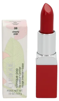 Produktbild von Clinique Pop Lip Colour + Primer, Rot, Cherry Pop, 1 Farben, Feuchtigkeitsspendend, Glättend, Creme, Ricinus Communis (Castor) Seed Oil, Diisostearyl Malate, Trioctyldodecyl Citrate, Lanolin Oil,...