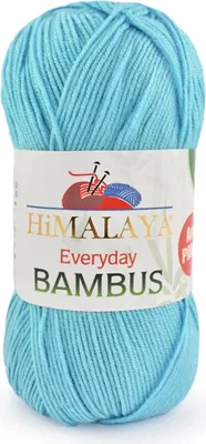 Produktbild von Himalaya Everyday Bambus Wolle 24 Cyan, 260m, 100g - Weich & Antiallergisch