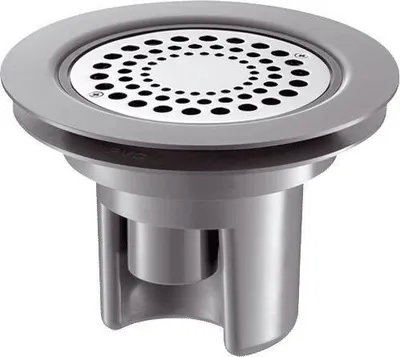 Immagine prodotto di Sifone flessibile in acciaio inox con griglia