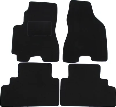 Image de Tapis De Sol Noir Velours Pour Hyundai Tucson 2005-2010 4pcs, Ajustement précis, Base Antidérapante, Renforcée dans la Zone de la Pédale