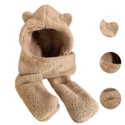 Produktbild von Winter Set Damen 3-in-1 – Warme Mütze, Schal & Handschuhe, Fleece gefüttert, Wintermütze Set für Damen & Mädchen