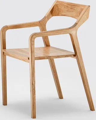 Produktbild von Mobello Stuhl Zeitloser Massiv Holz Designerstuhl, Bequemer Holzstuhl & Esszimmerstuhl, 52x53x80 cm