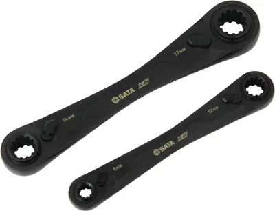 Obrázek produktu pro SATA Sada klíčů 2 x6 s dvojčinnou ráčnou 8 v 1