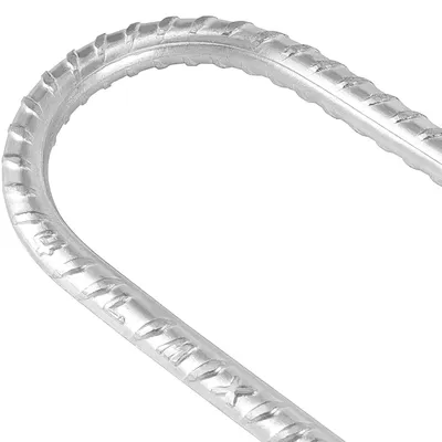 Imagen del producto de Anclajes, 30 cm, 10 unidades, acero galvanizado, anillas en forma de J para jardines