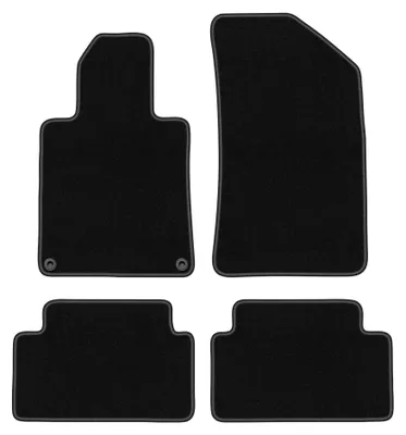 Immagine prodotto di Tappetini in moquette per Peugeot 508 I 2010-2018 (berlina/station wagon/SW) – set 4 pezzi, neri, su misura – Wielganizator BASIC – versione W0130