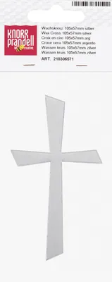 Produktbild von Knorr Prandell|Baier und Schneider Wachskreuz 105x57mm silber Sonstige
