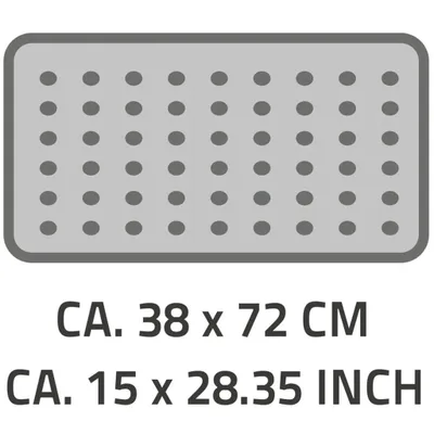 Produktbild von RIDDER Badewanneneinlage Plattfuß 72×38 cm Grau 67087
