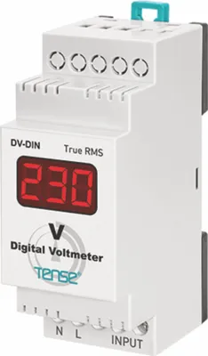 Produktbild von Tense DV-DIN Wechselspannung Messgerät AC Voltmeter Hutschienenmontage 0 - 500V 1-Phasig