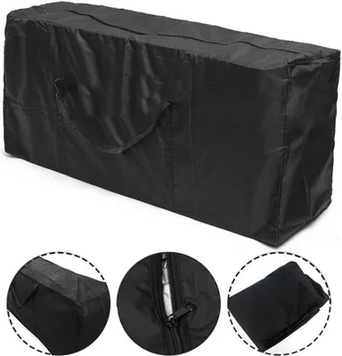 Image de Sac de rangement Housse de protection pour coussins Sac de transport Coussins de jardin Housse de protection , imperméable, légère, portable (173x51x76cm)