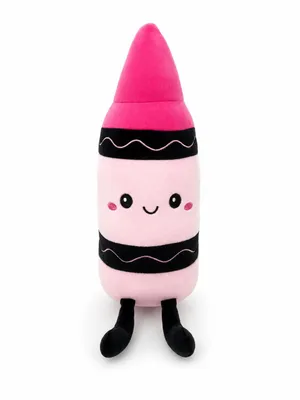 Produktbild von Wachsmalstift Kuscheltier 27 cm Rosa Buntstift Plüschtier Stofftier Weiches Kawaii Geschenk für Kinder