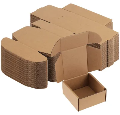 Productafbeelding van Verzenddozen 100 Stuks - 10 x 10 x 5 cm - Kartonverpakking