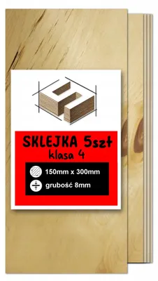 Immagine prodotto di Pannelli rettangolari in compensato di betulla grezzo – incisione laser, fresatura CNC, modellismo, traforo, pirografia, découpage, pittura e fai da te – qualità 4 – 15 × 30 cm (150 × 300 mm) – 8 mm – 5 pezzi