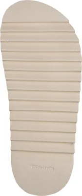 Produktbild von Tamaris Damen Pantolette zwei Riemen aus Stoff Plateau Tieffußbett 1-27514-46, Größe:37 EU, Farbe:Blau