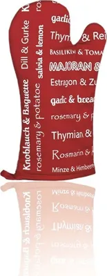 Produktbild von Ofenhandschuh links HERBS & MORE ROT
