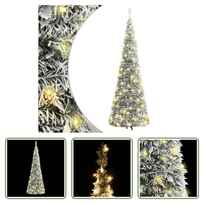 Immagine prodotto di The Living Store Albero di Natale Pop-Up Artificiale Neve 200 LED 210 cm