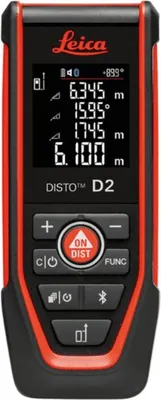 Image de Leica 837031 Leica Disto D2 Bluetooth Laser-Entfernungsmesser