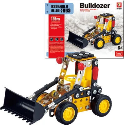Immagine prodotto di Bulldozer da assemblare, 129 pezzi