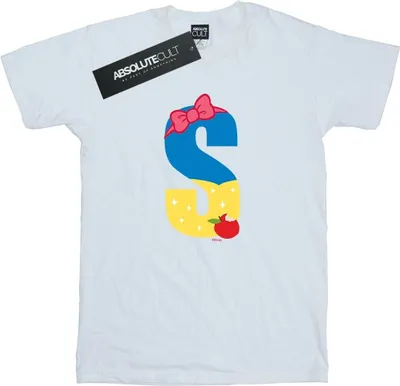 Produktbild von Disney - "Alphabet S Is For Snow White" T-Shirt für Damen BI42699 (S) (Weiß)