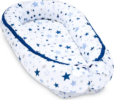 Obrázek produktu pro Pepi Baby Nest Cocoon 2-sided Multifunctional Cuddle Nest 95x55cm 100% bavlna Newborn Baby Nest Milky Way