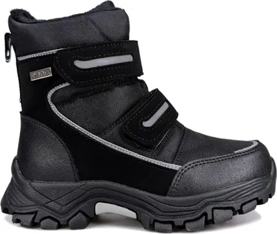 Produktbild von Kinder Isoliert Schneestiefel Gefüttert Winterschuhe Schnürboots Stiefel Schwarz Gr.31