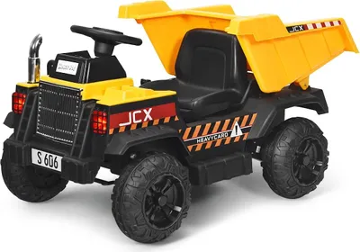Produktbild von 12V Elektro Traktor mit Heckschaufel, Kindertraktor mit 2,4G Fernbedienung & Licht & Musik & Radio & USB, Aufsitztraktor, Elektrofahrzeug, Kinderfahrzeug, Trettraktor