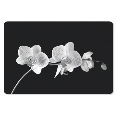 Produktbild von MuchoWow® Mauspad Mousepad Orchidee - Blumen - Schwarz - Rosa - Knöpfe 27x18 cm - Mousepads - Maus Mat - Pad - Mausunterlage - Büroartikel - Desk Matten
