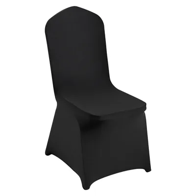 Zdjęcie produktu dla VEVOR 50 szt. Pokrowce na krzesła z poliestru i Elasthanu Stretch Chair Cover Black