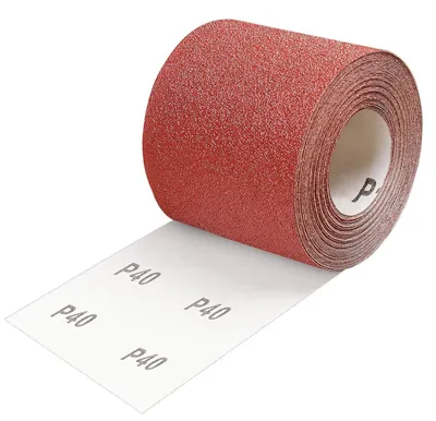 Obrázok produktu pre Brúsny papier, rolka, zrniteľnosť 40, rozmery 93 mm x 10 m, určený na drevo a kov