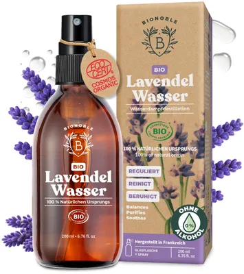Produktbild von BIONOBLE Lavendelspray für Kopfkissen Bio - Haut, Gesicht, Körper - 200ml