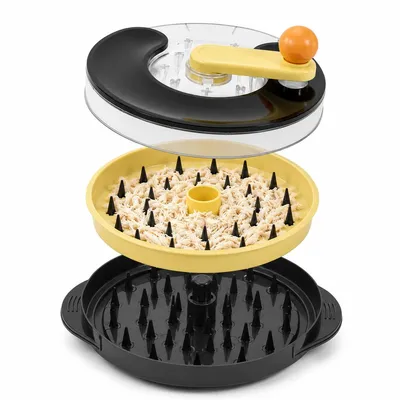 Produktbild von Hähnchen-Zerkleinerer, drehbarer Fleischzerteiler, manuelles Fleischzerkleinerungsgerät für Meal Prep, Küchenhelfer zur Zubereitung von Tiernahrung