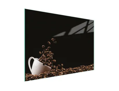 Produktbild von Schneidebrett Herdabdeckplatte Multiglasschneidplatte 30x22 cm Kaffee Schwarz