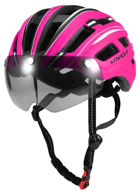 Zdjęcie produktu dla Kask rowerowy górski Kask motocyklowy z tylnym światłem Odłączany magnetyczny daszek chroniący przed promieniowaniem UV dla mężczyzn i kobiet