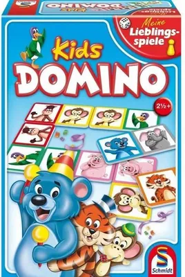 Produktbild von Domino Kids Kartenspiel, Tiermotive, Ab 2 Jahren, Bunt, Schmidt Spiele