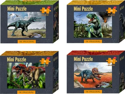 Produktbild von Spiegelburg Mini-Puzzles T-Rex World (54 Teile), sort.