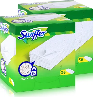 Produktbild von 2x Swiffer Trocken Bodenwischtücher 36er