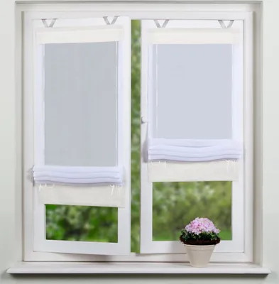 Produktbild von Home Wohnideen Bändchenrollo Voile 1 teilig 140 x 70 cm Weiss