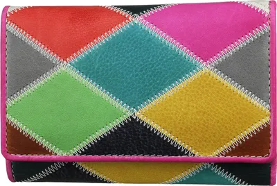 Produktbild von Greenburry Candy Shop bunte Damen Leder Geldbörse Portmonee 864-99-ZZ