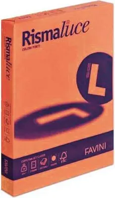 Image de Favini Rismaluce papier jet d'encre A4 (210x297 mm) 50 feuilles Orange