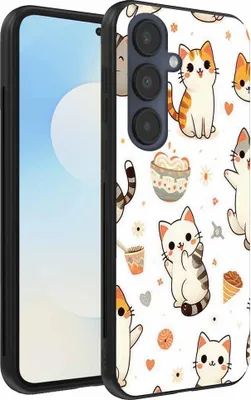 Produktbild von Passend für Samsung Galaxy S25 FE Handyhülle mit Katzenaufdruck - TPU Rückseitenschutzhülle Katzen-Design - Smartphonics