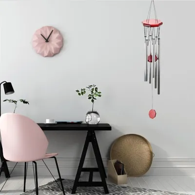 Image de Carillons éoliens pour l'extérieur Ornement de jardin Décoration intérieure Carillons éoliens suspendus en métal
