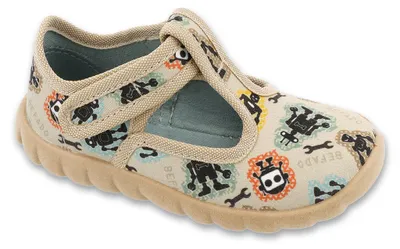 Produktbild von Hausschuhe Befado 627P021 Roboter beige flexibel leicht höher