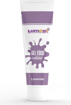 Produktbild von Gel-Lebensmittelfarbe Lavendel, 30g – Intensiv & mischbar für Fondant, Marzipan, Cremes & mehr