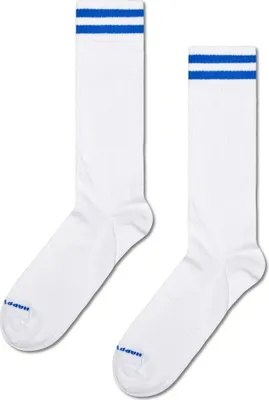 Obrázek produktu pro Happy Socks Solid Sneaker Thin Crew ponožky bílé EU 41-46 muži,ženy bílé EU 41-46