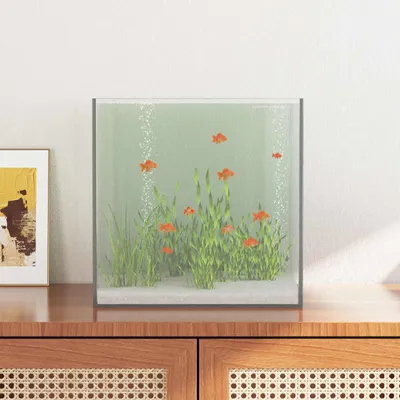 Produktbild von PUEAZU Aquarium mit Speicher Transparent 30 x 30 x 30 cm Glas - Aquarien &27548