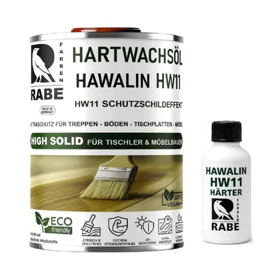 Produktbild von RABE - 550ml. 2K Hartwachsöl mit Härter High Solid Farblos seidenmatt Parkett Möbel Öl