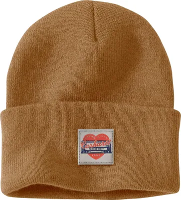 Produktbild von Carhartt Damen Mütze Knit Heart Patch Beanie | 107409, Farbe:carhartt® brown, Größe:OS