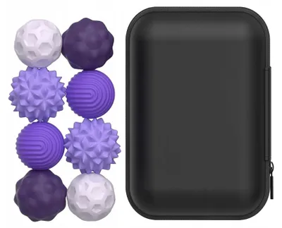 Obrázek produktu pro Magnetické senzorické kuličky 33mm fialové sada 8ks