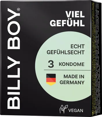 Immagine prodotto di Distributore automatico Billy Boy Viel Gefühl confezione da 3 preservativi