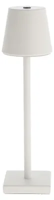 Produktbild von LED Tischleuchte, weiß, Touchdimmer, Akku, USB, H 38 cm